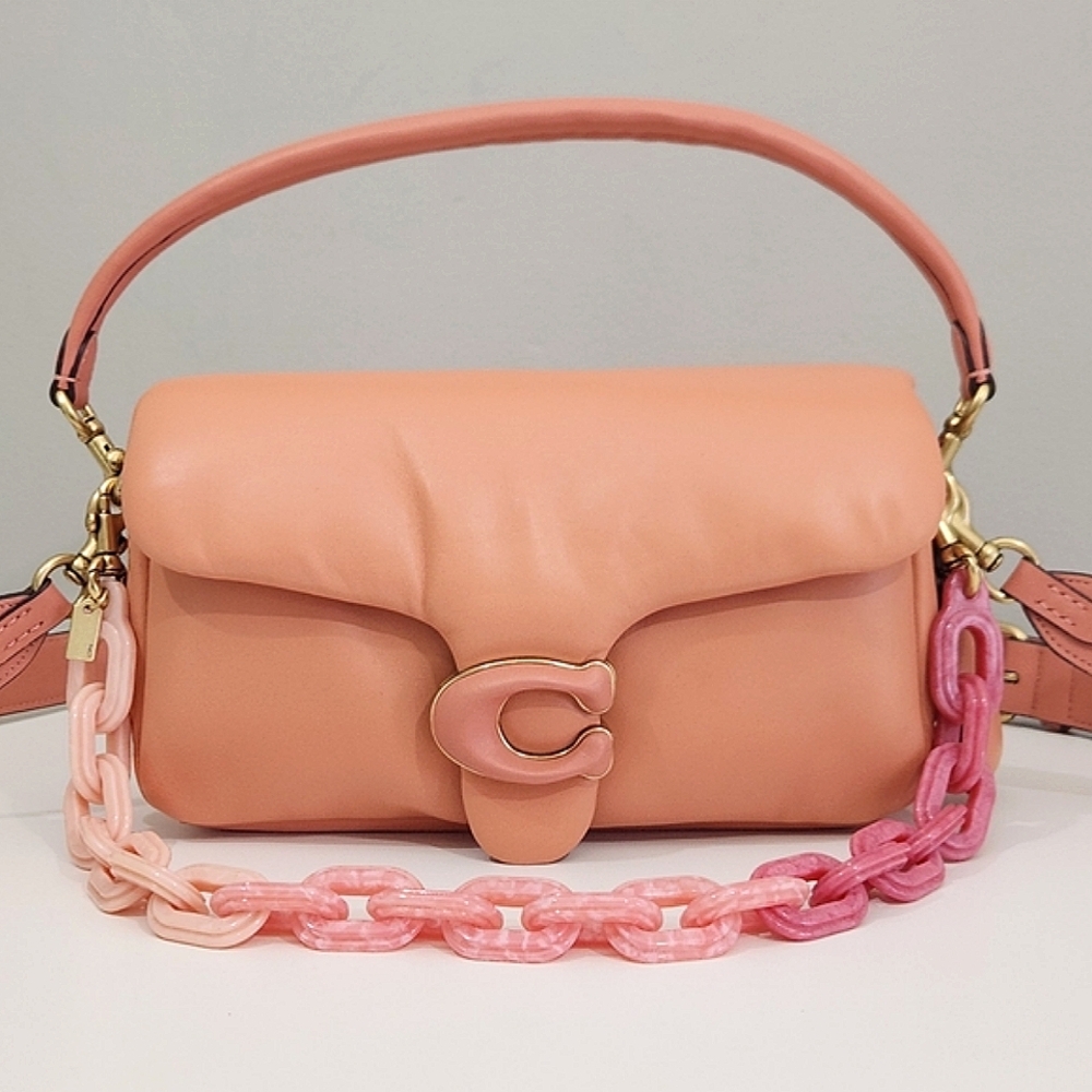 COACH PILLOW TABBY SHOULDER BAG 26 IN LIGHT CORAL